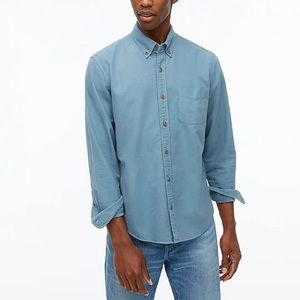 XS Mens slim fit denim style gar-met dyed Jcrew shirt !